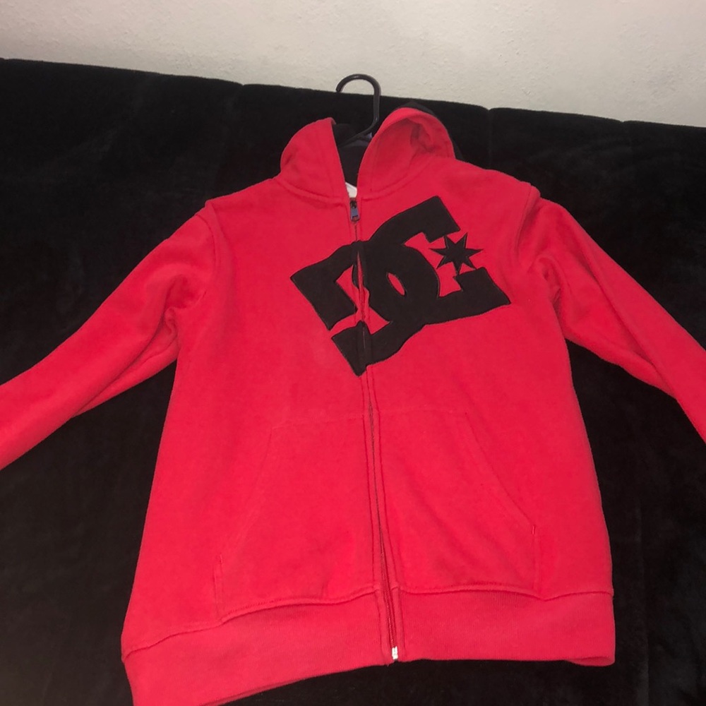 Red and Black DC Zip Hoodie